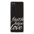 Black Faith Tempered Screen) (6.7" PLUS / TPU Case S20 - - Christ Hope Acrylic White Bumper, Hybrid Back, Galaxy - Glass DistinctInk - / & Love Protector Screen for Shockproof 5G Clear /