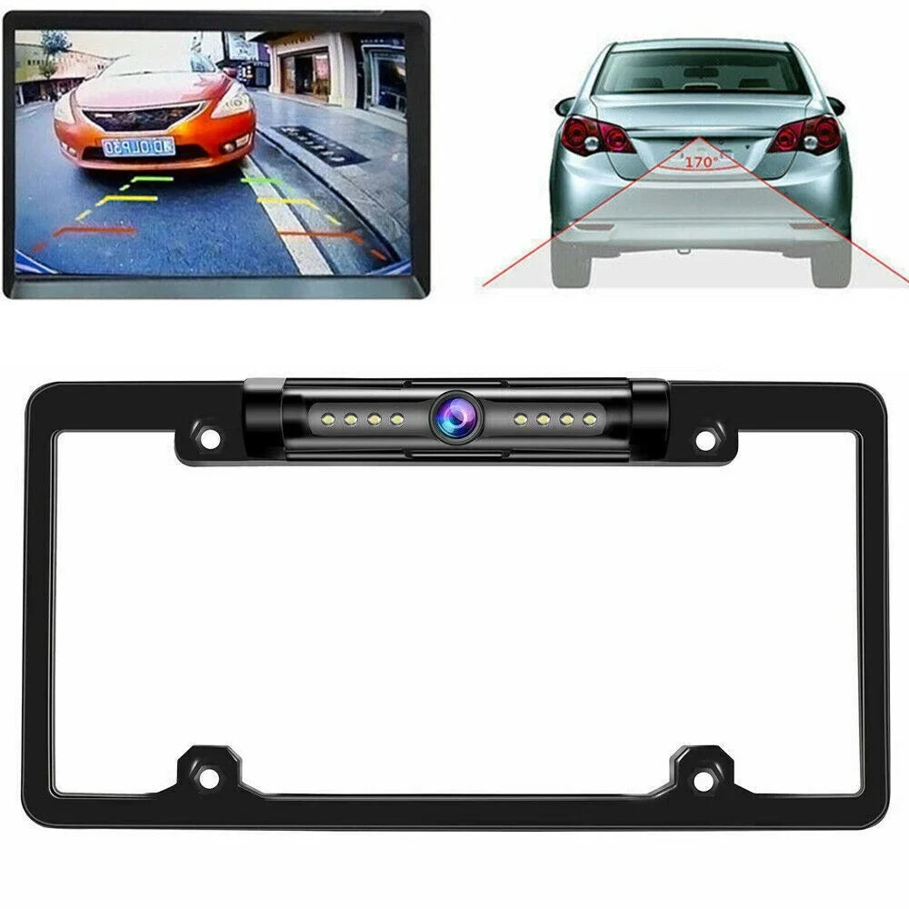 Vision Rear - - Cam for Wired Cars American KingFurt IP68 Backup Waterproof Camera 170° - Viewing Night Angle View Universal
