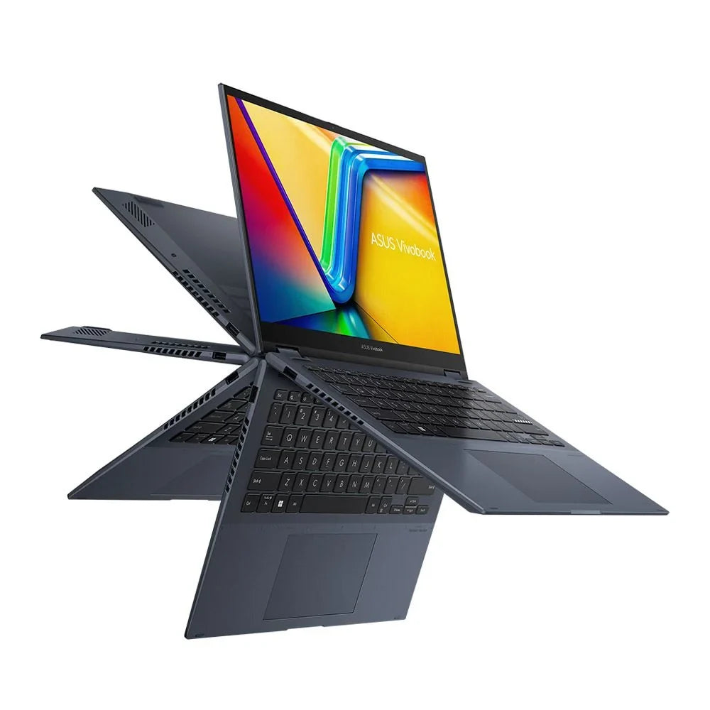 Laptop RAM Quiet Graphics 11 S Drive Vivobook BT WiFi Computer Gen 1220P Solid Home 256GB ASUS Blue DDR4 Windows i3 12th Flip 1.1GHz State Core 8GB Processor UHD 2-in-1 14" TP3402ZA-OS34T