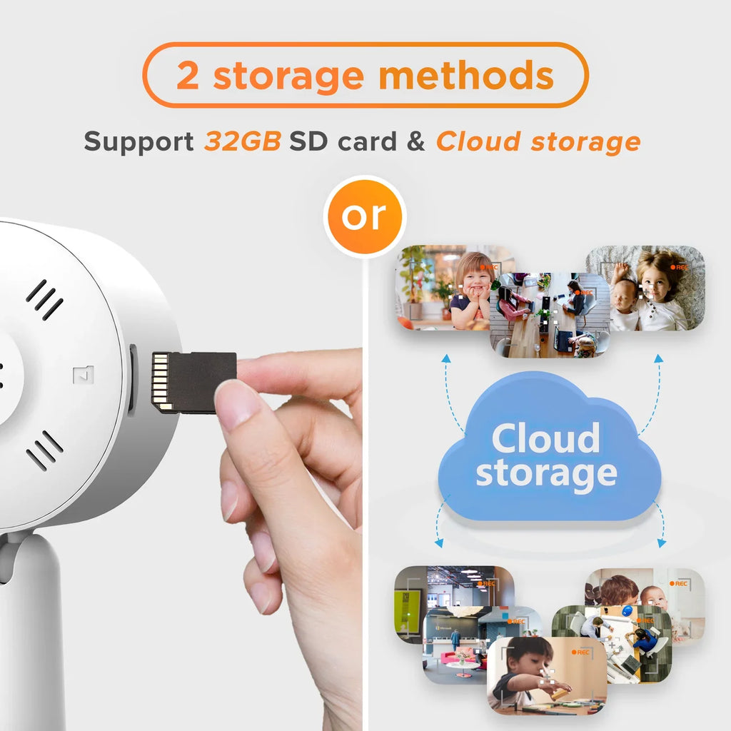 1080p Surveillance Indoor Home (2-Pack) , Camera and 2-Way Camera HD Phone Audio Arenti Vision APP Security IN1 Night Wifi