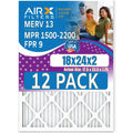 MPR Air 18x24x2 13 - of 9 - Filters FILTERS USA Made 2200 Furnace Pack CLEAN Comparable Rating, FPR 1500 Filter by WICKED MERV to AIRX & in 12 AIR.