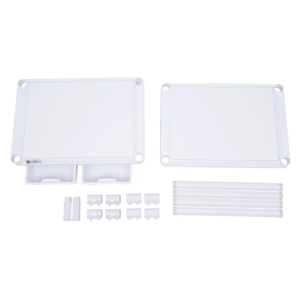 Duty Drawers Utility Rolling 2 Salon for 360°Rotate Trolley Dirt Cart Spacious Medical Tier Miumaeov Hospital Heavy Beauty Clinic Medical Buckets Dental Trolley Wheels with