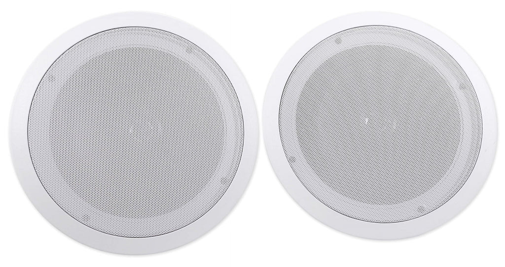 Stereo+8 Audio Rockville Home 4-Room Kit 8" White Controls Ceiling Speakers+Wall
