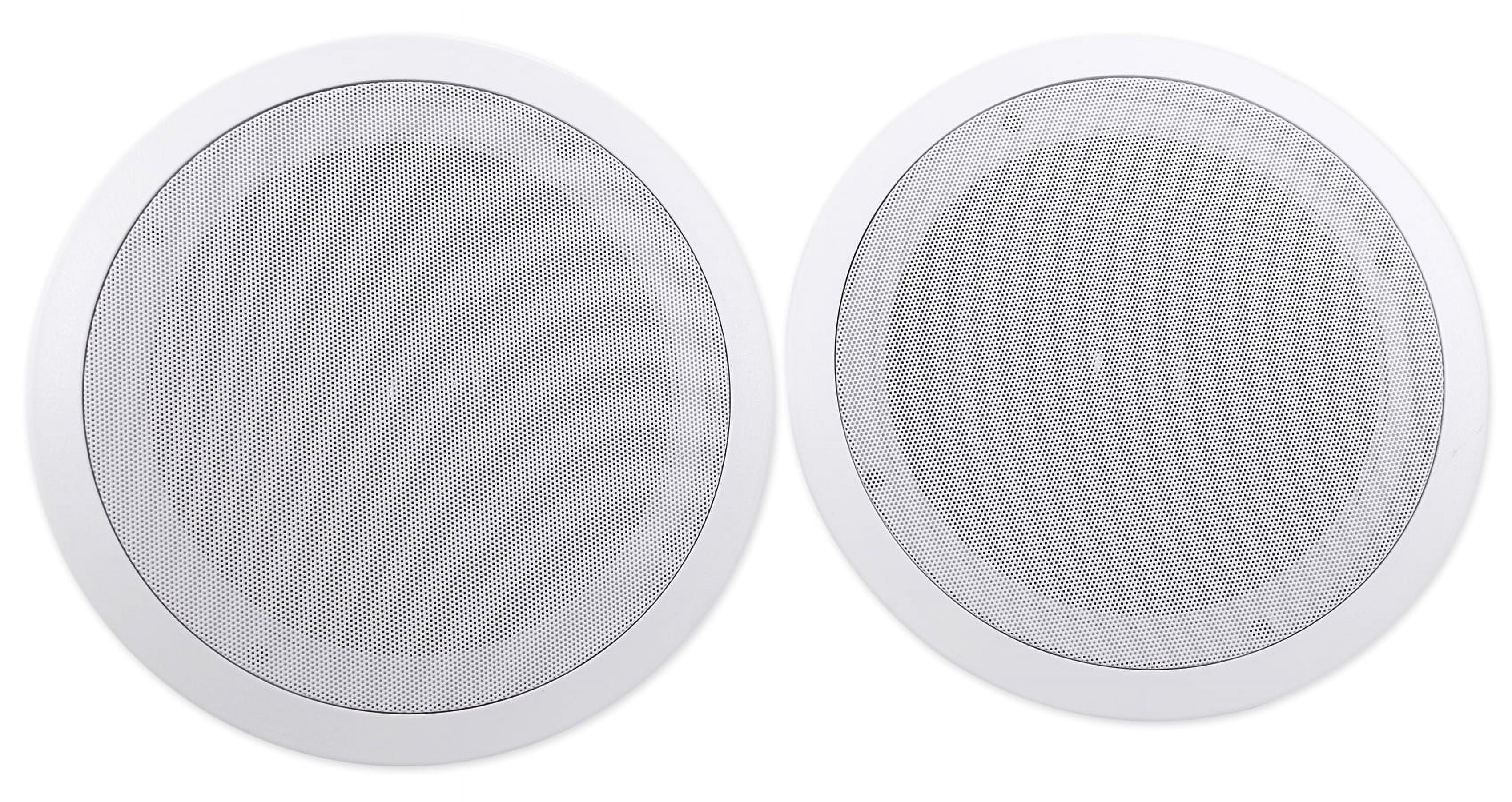 Stereo+8 Audio Rockville Home 4-Room Kit 8" White Controls Ceiling Speakers+Wall