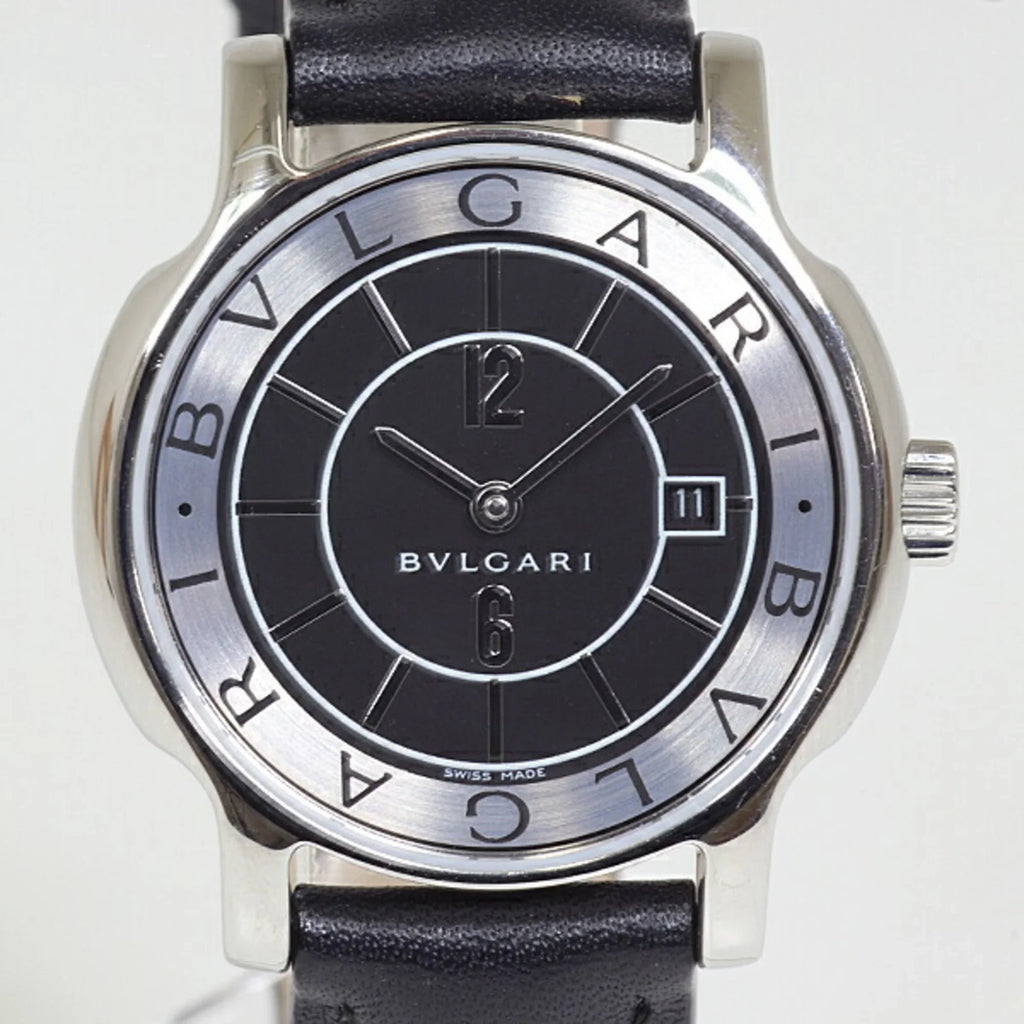 Solotempo Women's Watch Quartz Steel ST29S Stainless Pre-Owned (Good) Bvlgari