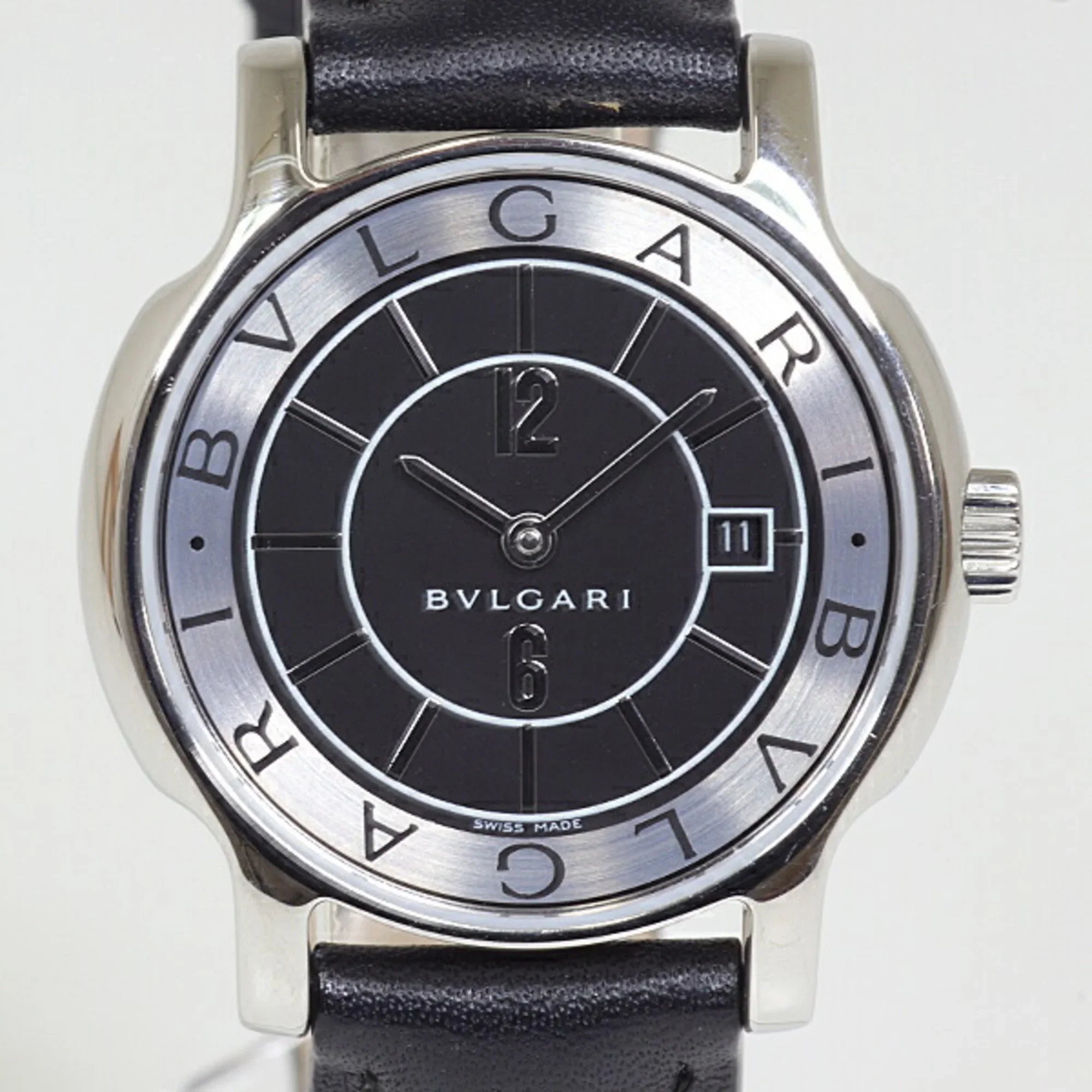 Solotempo Women's Watch Quartz Steel ST29S Stainless Pre-Owned (Good) Bvlgari