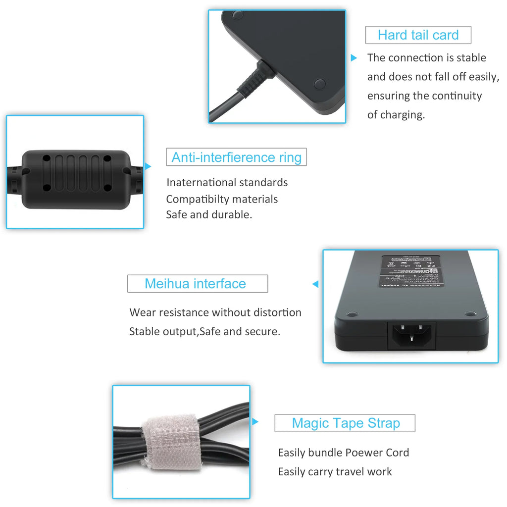 Laptop G7 Supply M17 M4300 R3 Charger Cord R4 AC Alienware R1 M6500 15 for 7710 x51,Precision 180W G3 G5 13 Series R2 240W 7540 R5 Adapter M17x M15 Power M6400 17