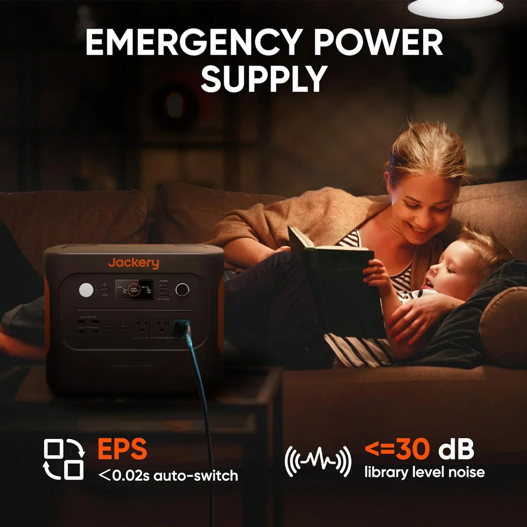 Plus Backup Explorer to Camping, Expandable Panel (Solar Generator with Not 1264Wh 1000 5kWh Jackery Included) Solar Portable Road for Trips and Station, 2000W Power Home Output,