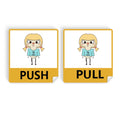 Sign Tendency Constellation Stickers Pull Luck Shop Vinyl Wednesday UU Push Door Virgo