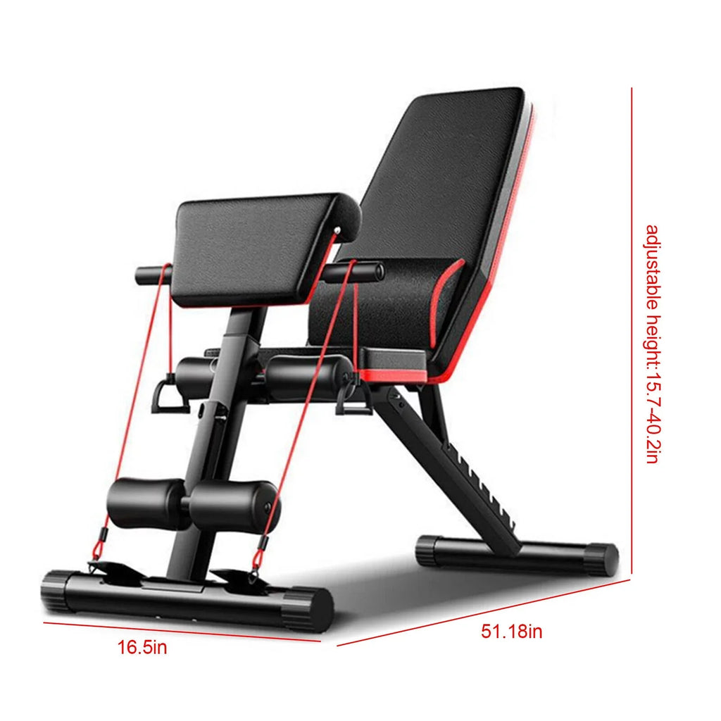 Body Bench Workout Decline Adjustable Gym Foldable Dumbbell Incline Weight Full
