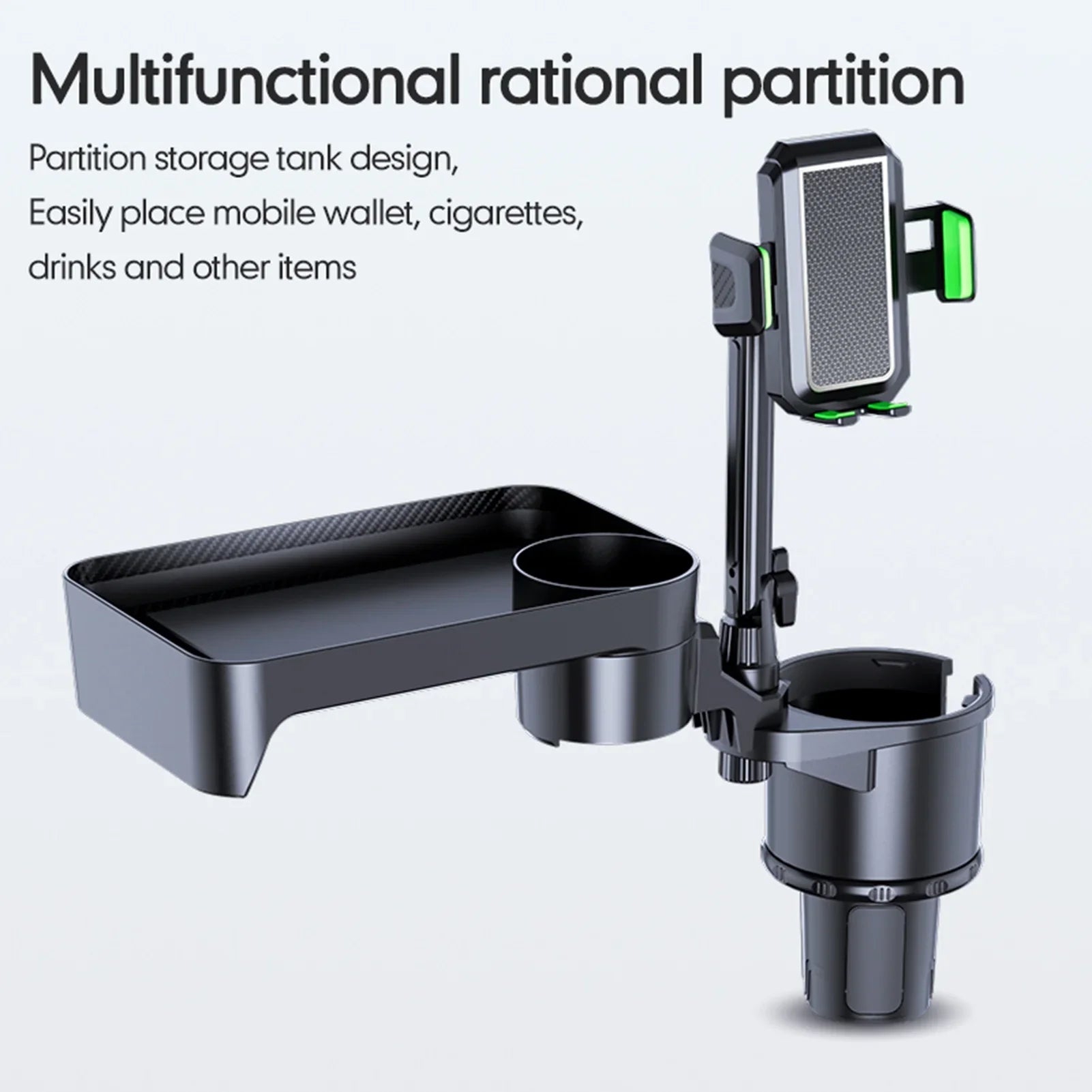 S, Expander Back Phone Tray, Adjustable Convenient Cup dimension Seat Organizer, Holder, for Mobile Base, Front Holder, Multifunctional Travel 360° Auto Car Car Rotation OWSOO with