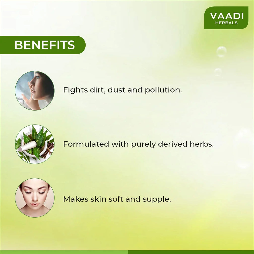 Oil, Herbals Neem Soap Vaadi Alluring 75G Tea Tree X And 6 Tulsi With Vitamin E