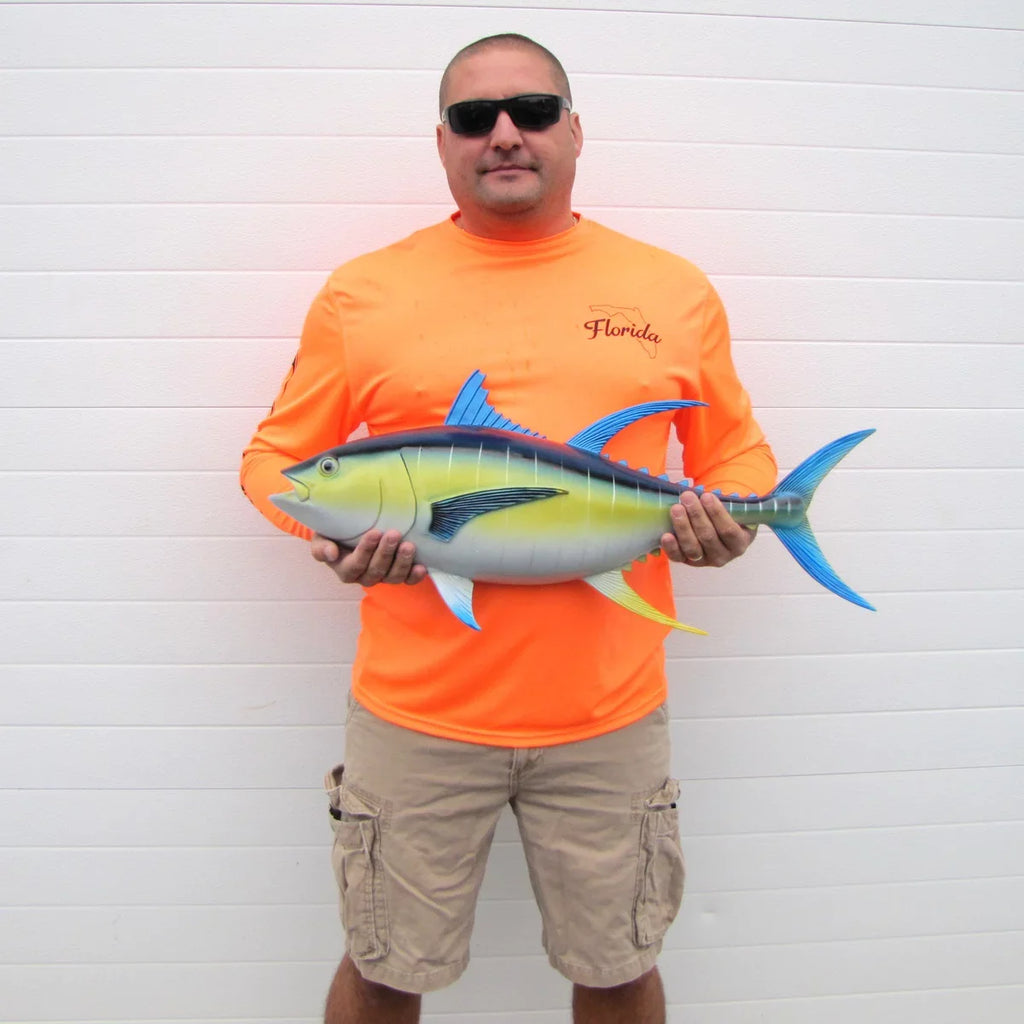Resin Mount Tuna Fish Taxidermy Bluefin Saltwater Trophy 28" Wall Lifelike Plaque