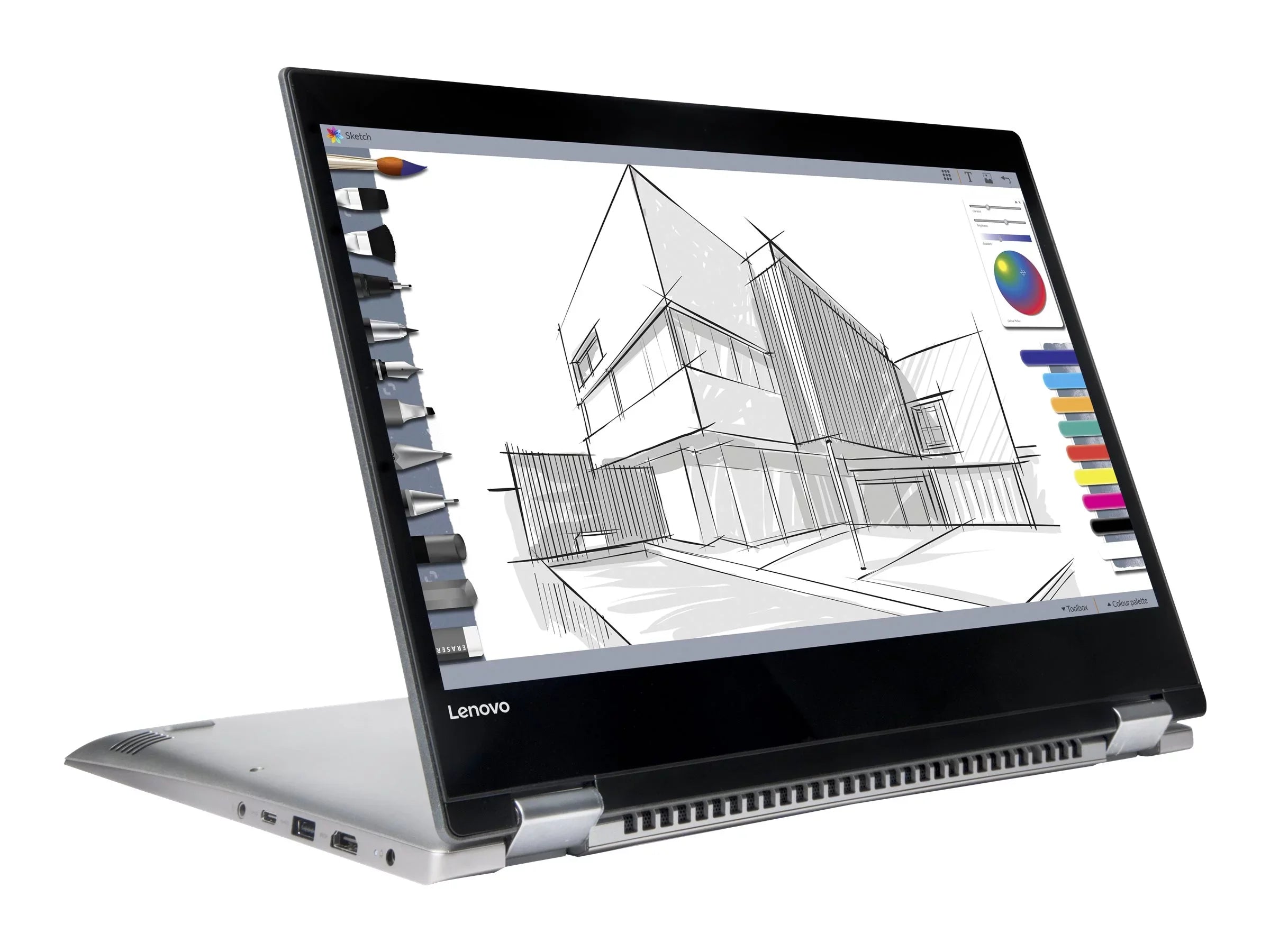 Lenovo 4GB Ideapad 4415U 10 2.3GHz 14" 81CW0000US Touchscreen RAM 500GB HDD Home HD Win Black