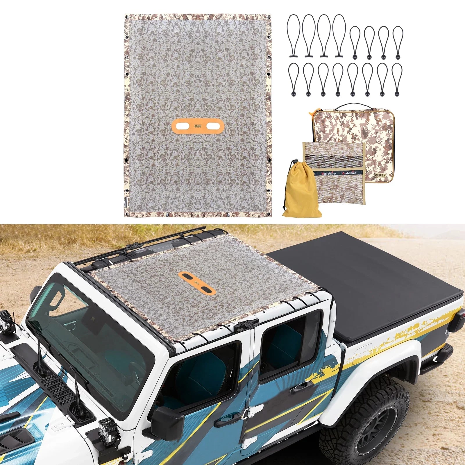 Rear Net Cover Wrangler JK Trunk Bags Storage Pet Barrier Cargo Tool for Seat Backseat Pouch Cargo JL with Soft-Shell Organizers