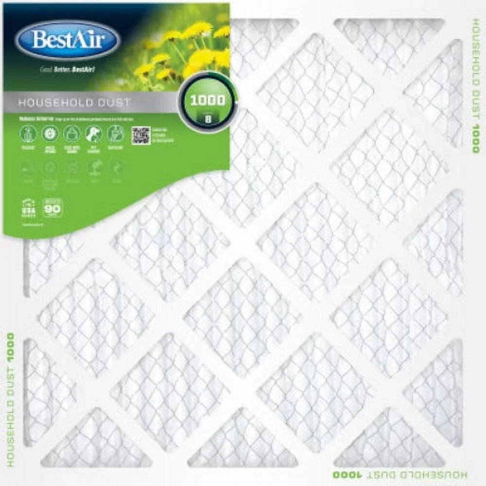 of Quantity Days 16" B1-1624-8-12 Pleated Furnace - 1" Air 12 x Air Filter x 90 24" Best