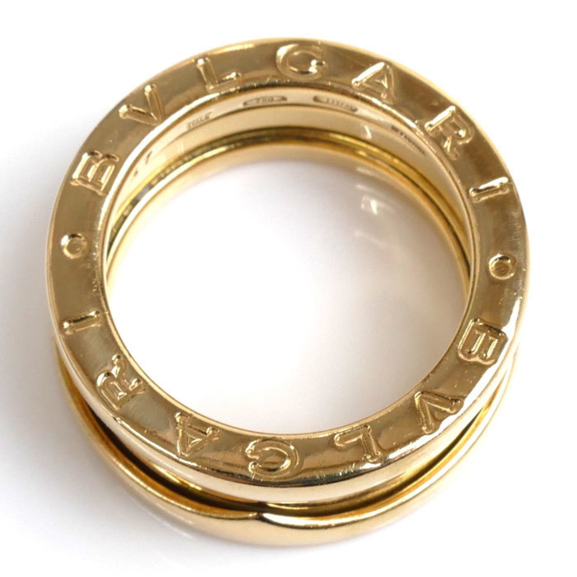 B-ZERO1 Ring, Pre-Owned (Good) Women's Gold Bvlgari 6.5, K18YG 47, dimension 7.7g, Three-Band BVLGARI Yellow