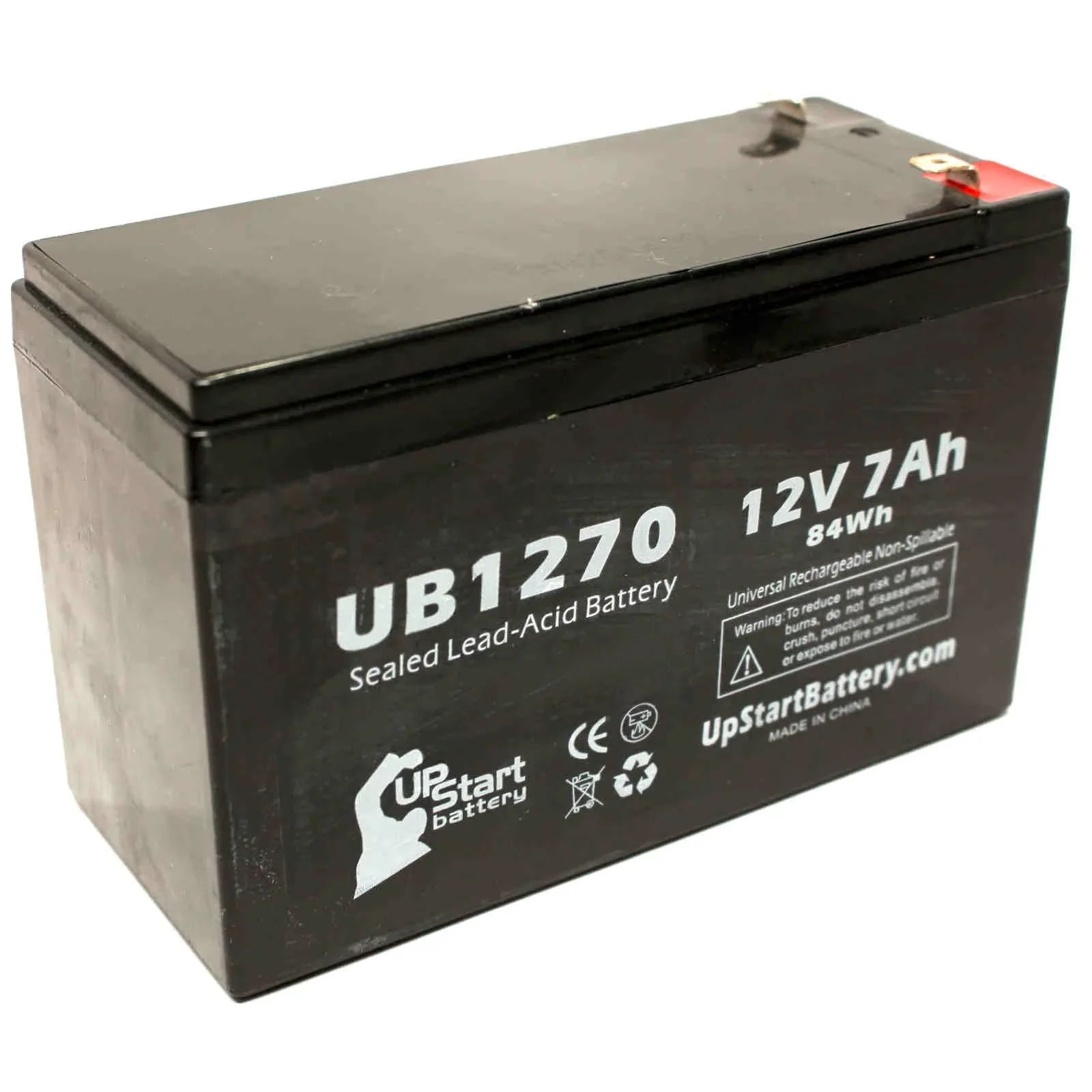 '- Acid Lead Terminal, Adapters Compatible (12V, 4 AGM, UB1270 SMART-UPS 2x Battery 7000mAh, F1 SUM1500RMXL2U Universal APC - 7Ah, Terminal Sealed - Includes 1500 Pack F1 Replacement Battery to SLA) F2