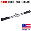 Handgrips, Straight Inches Cable 20 USA Bar Deluxe Gym Rubber with Maniac Home Attachment Fitness