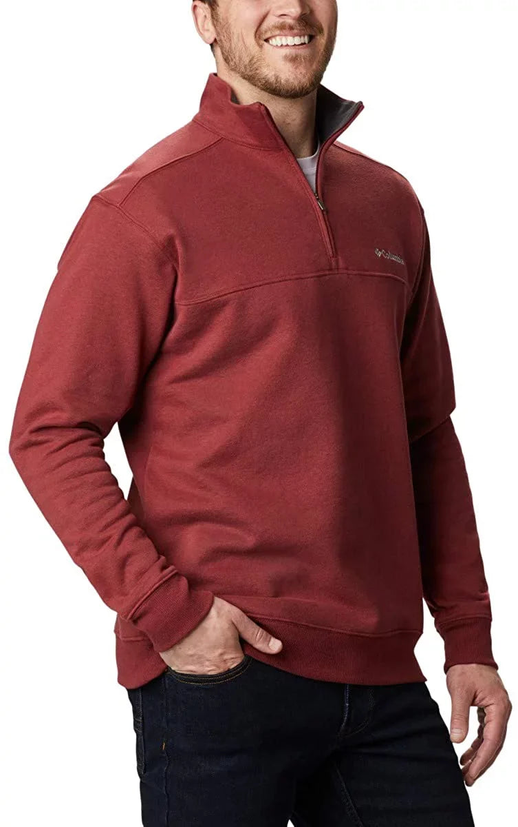 Hart Half Zip, Mountain II Men's Large Jasper, Columbia Red
