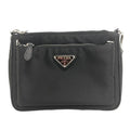 Shoulder (Good) Bag Tessuto Plate Black 1BH168 Women's PRADA Triangle Z0006302 Pre-Owned