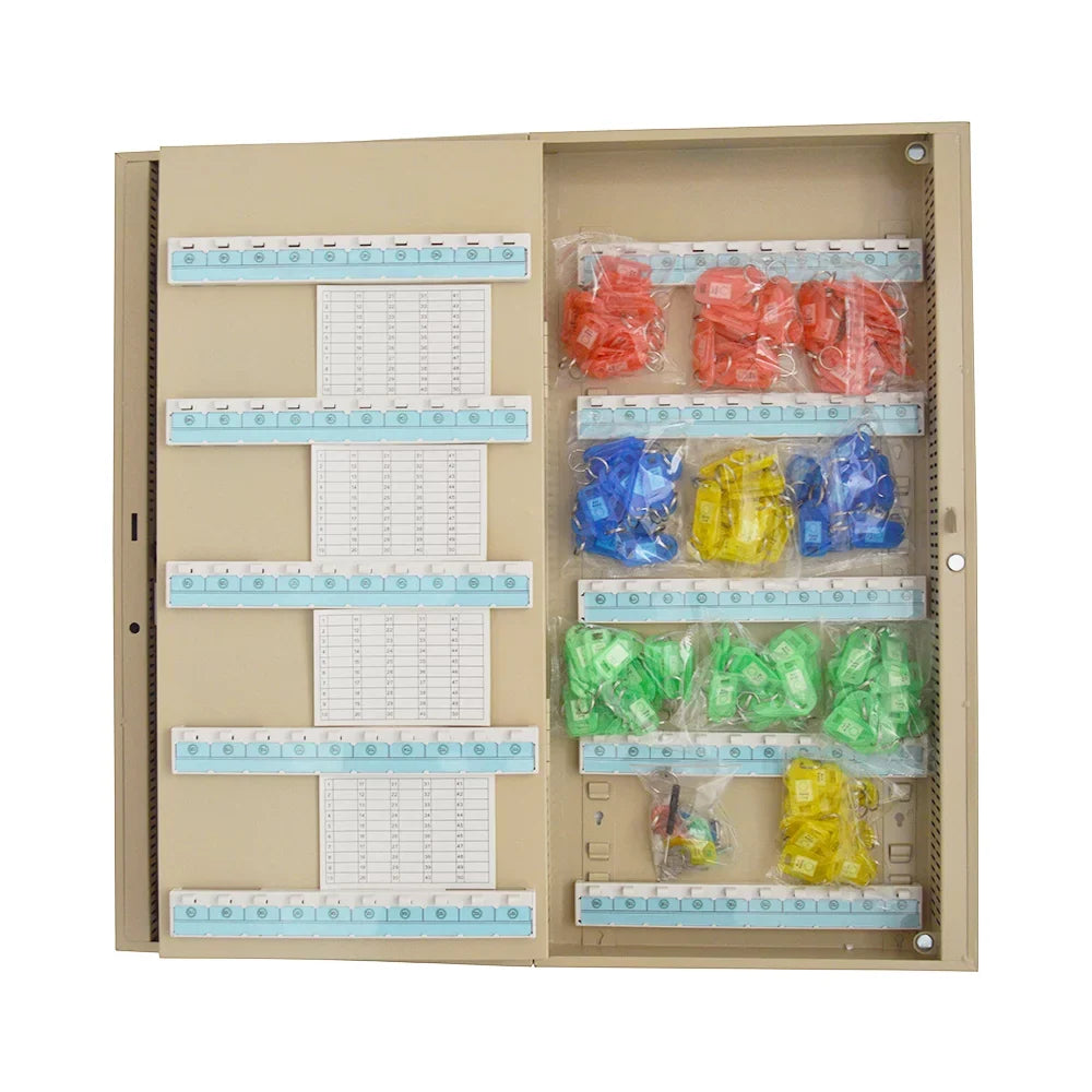 TECHTONGDA Key Lock Cabinet Cards 200 Key Storage Mount Wall Key Hooks Cabinet Organizer Box with