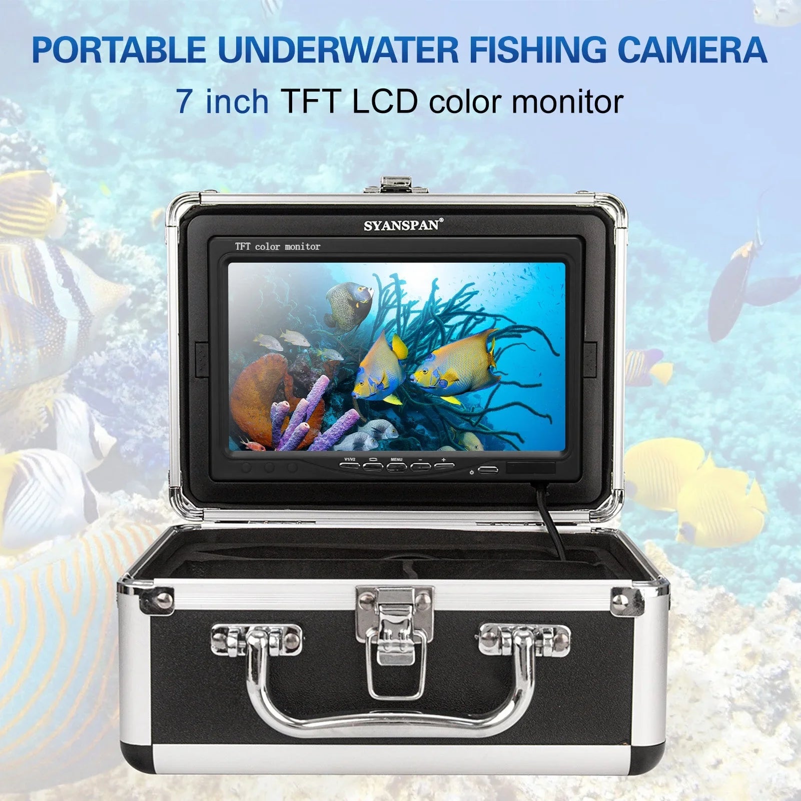 Infrared Camera Lamps Fish 1200TVL Finder Underwater Fishing Sea Inch LED 7 Ice Fishing 12 for 15M