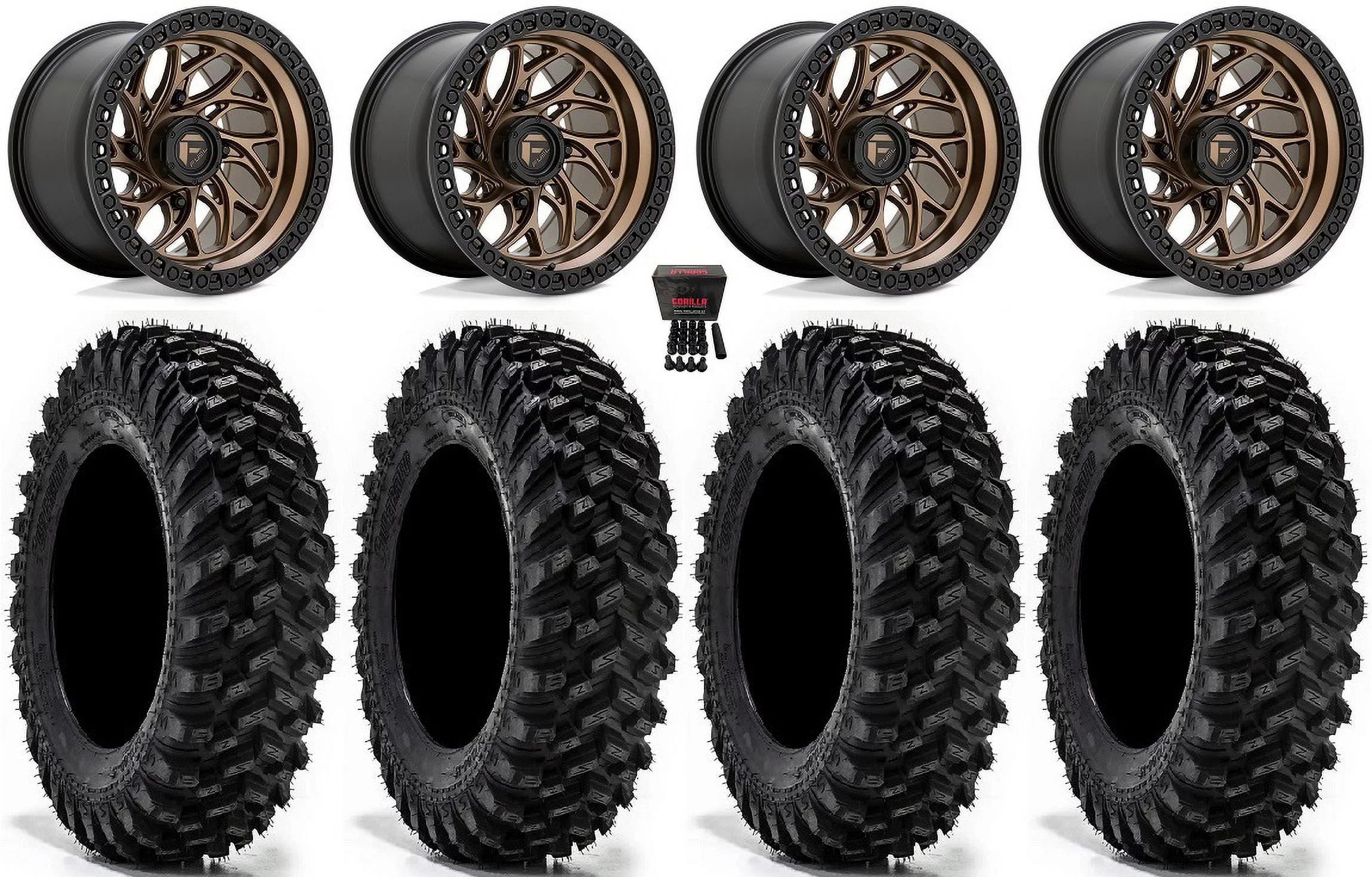 Fuel XP XT / XP Bronze 15" PRO XP Wheels 32" 900/1000 Ranger / Polaris Sticky 1000 RZR Warrior Runner Tires
