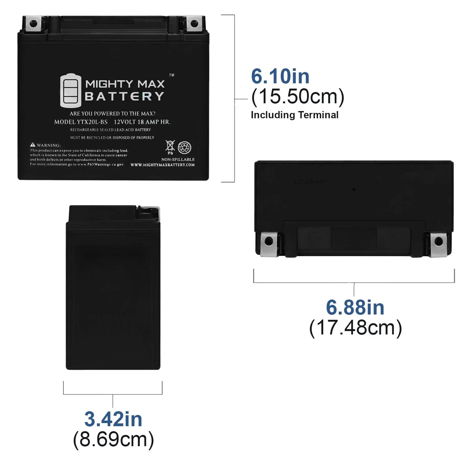 Yamaha Nytro YTX20L-BS 973 Battery Replacement 06-07 for