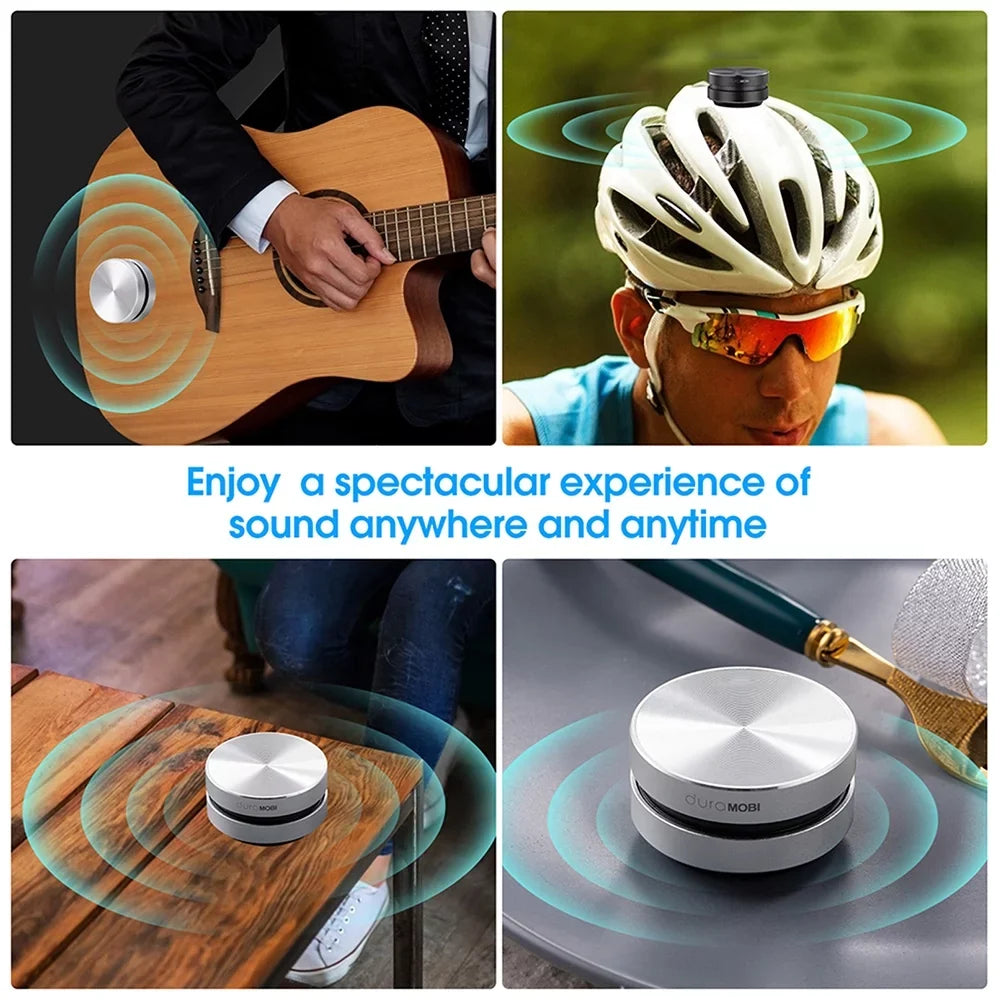 Sound Portable Packs MOBI BT 2 Stereo Box Sound Speaker Mic Built-in Silver Loud Conduction Wirelessly Mini Speakers Dura Bone