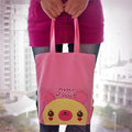 & Bag x x 10.6 - in. Rabbit HQ-36-RABBIT Embroidered Shopper 9.5 Bag Art 2.1 Tote Kids Applique Pretty Fabric