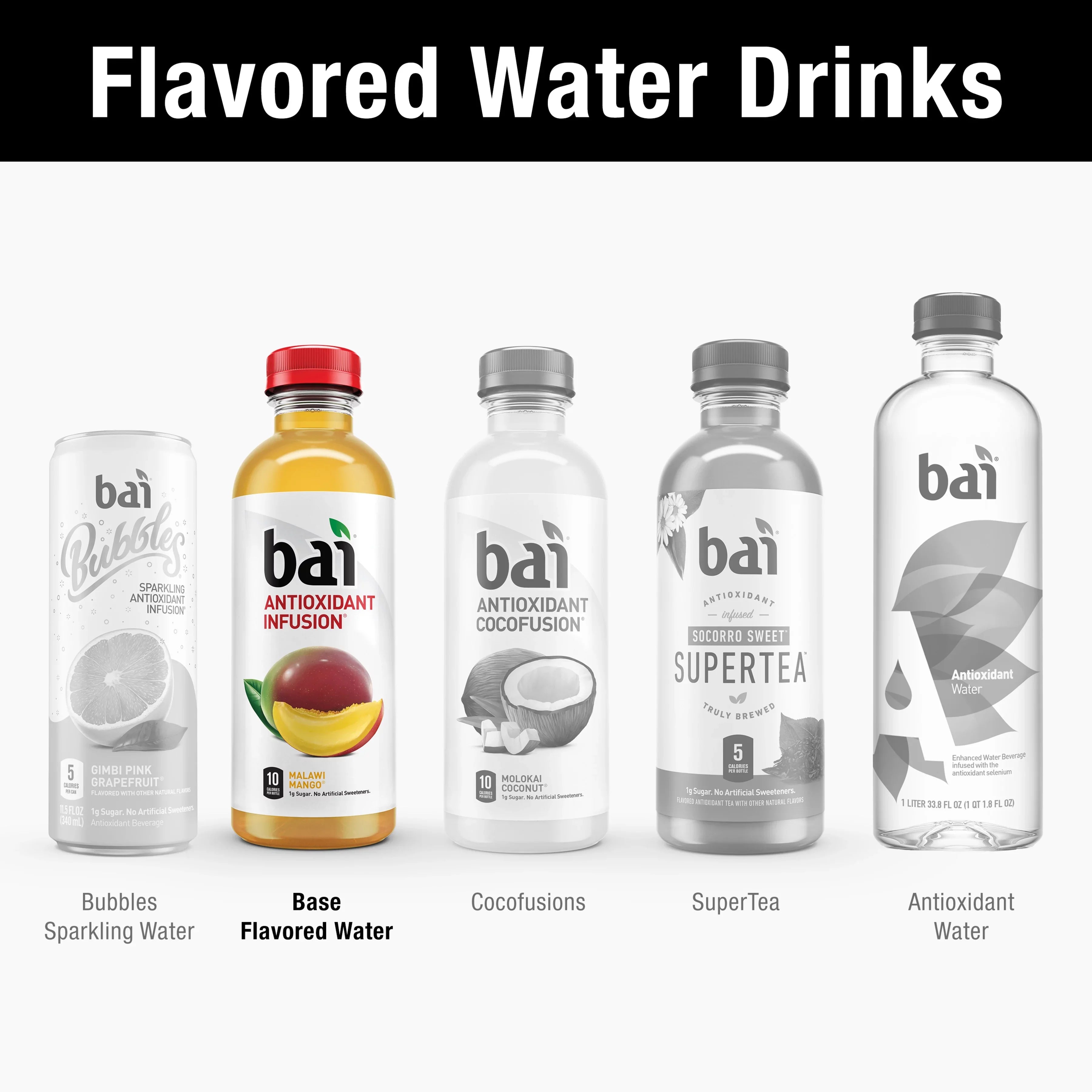 Pack Antioxidant Bai Oz, Bottles Drink, Infused Fl Gluten-Free, 12 Malawi Mango, 18