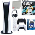 Microfiber ( Playstation Version Cloth 5 with Show PS5 Black Remote, Accessory Controller, Disc) Extra MLB 21, Media Headset, Midnight and The Starter Kit Cleaning Bundle Disc