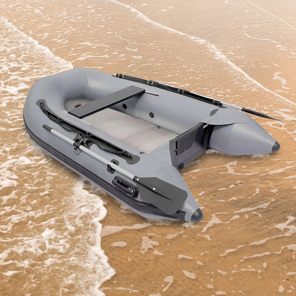 Inflatable 8.4 - Floor Fishing Gray ALEKO Air - Foot Boat