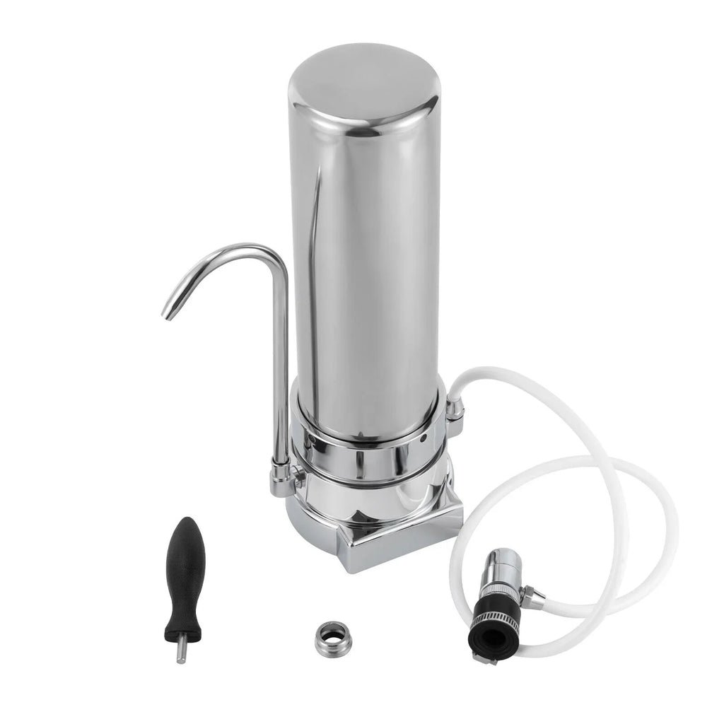 System Sink Tap Stainless Filter Filter Filtration liquid Silver Countertop Drinking