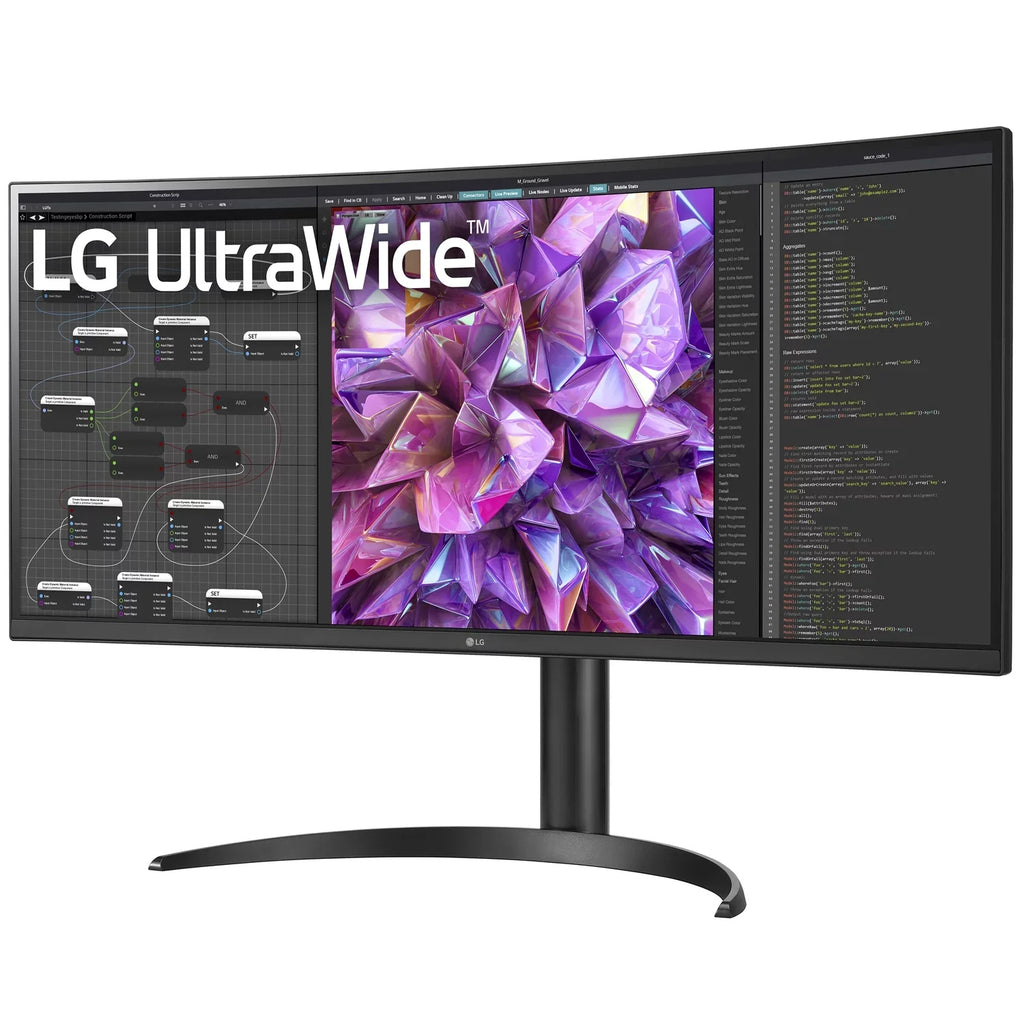KVM 34" Curved 34WQ75C-B QHD LG 10 IPS Monitor UltraWide Built-in HDR