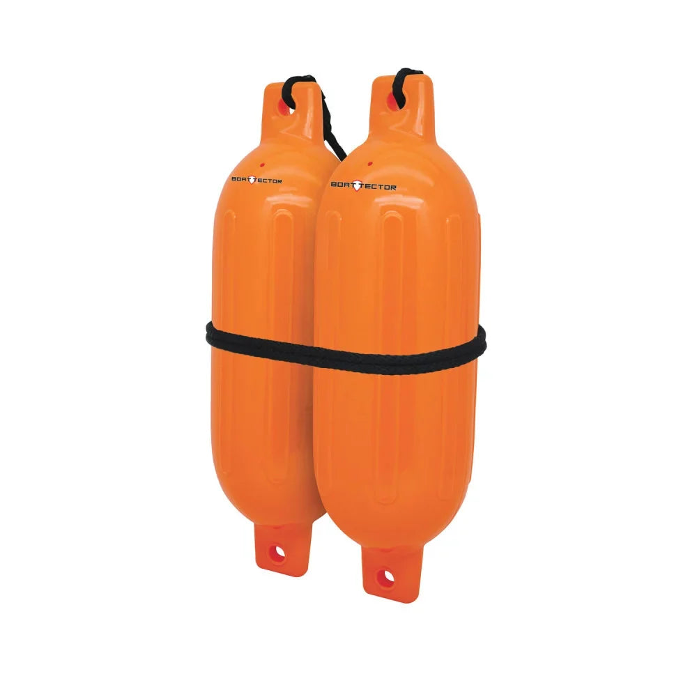 2-Pack - 16", Extreme BoatTector Max Neon 4.5" Value 3006.7581 Inflatable Fender x Orange