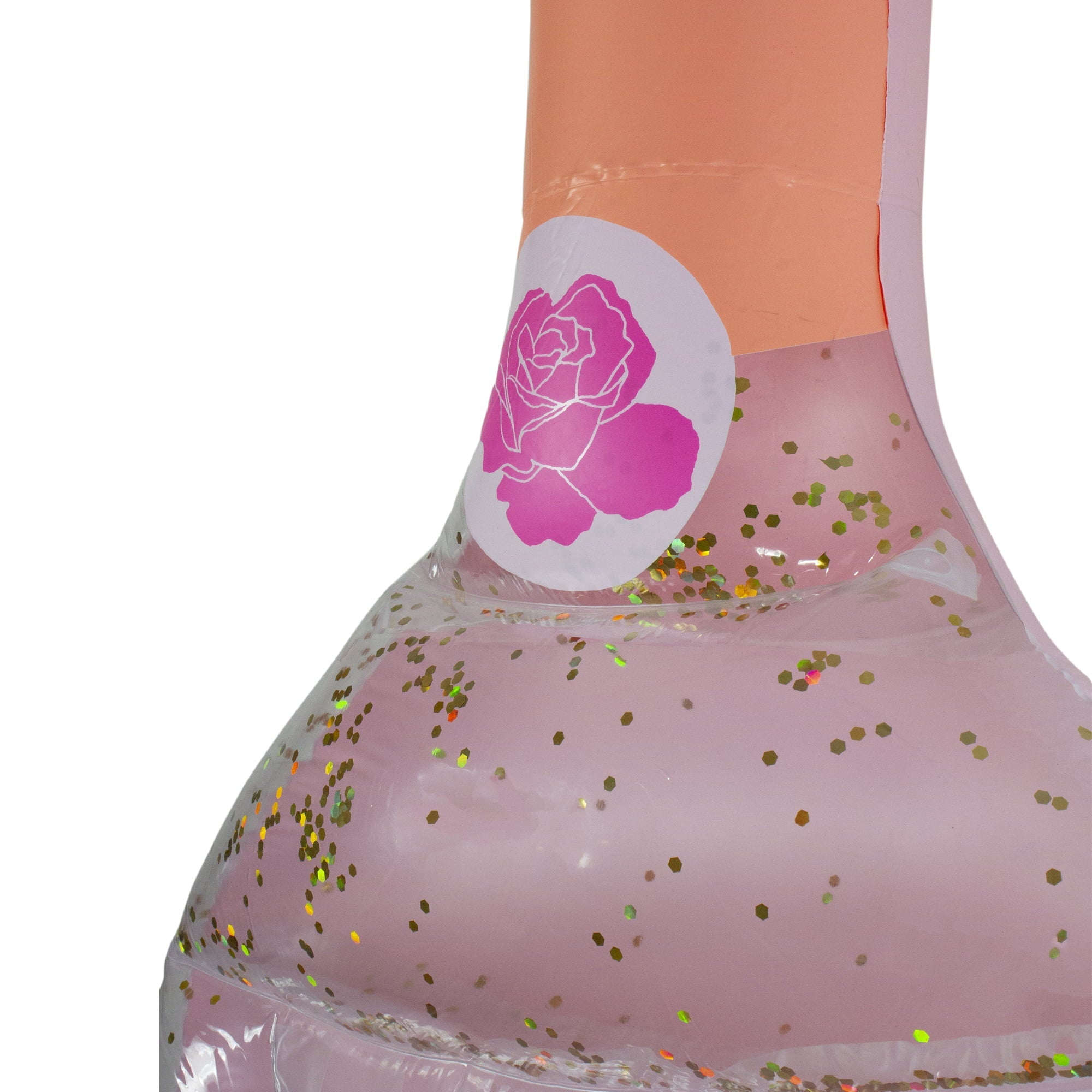 Pool Central Swimming Wine Float Swim Pink Bottle 92" Rose