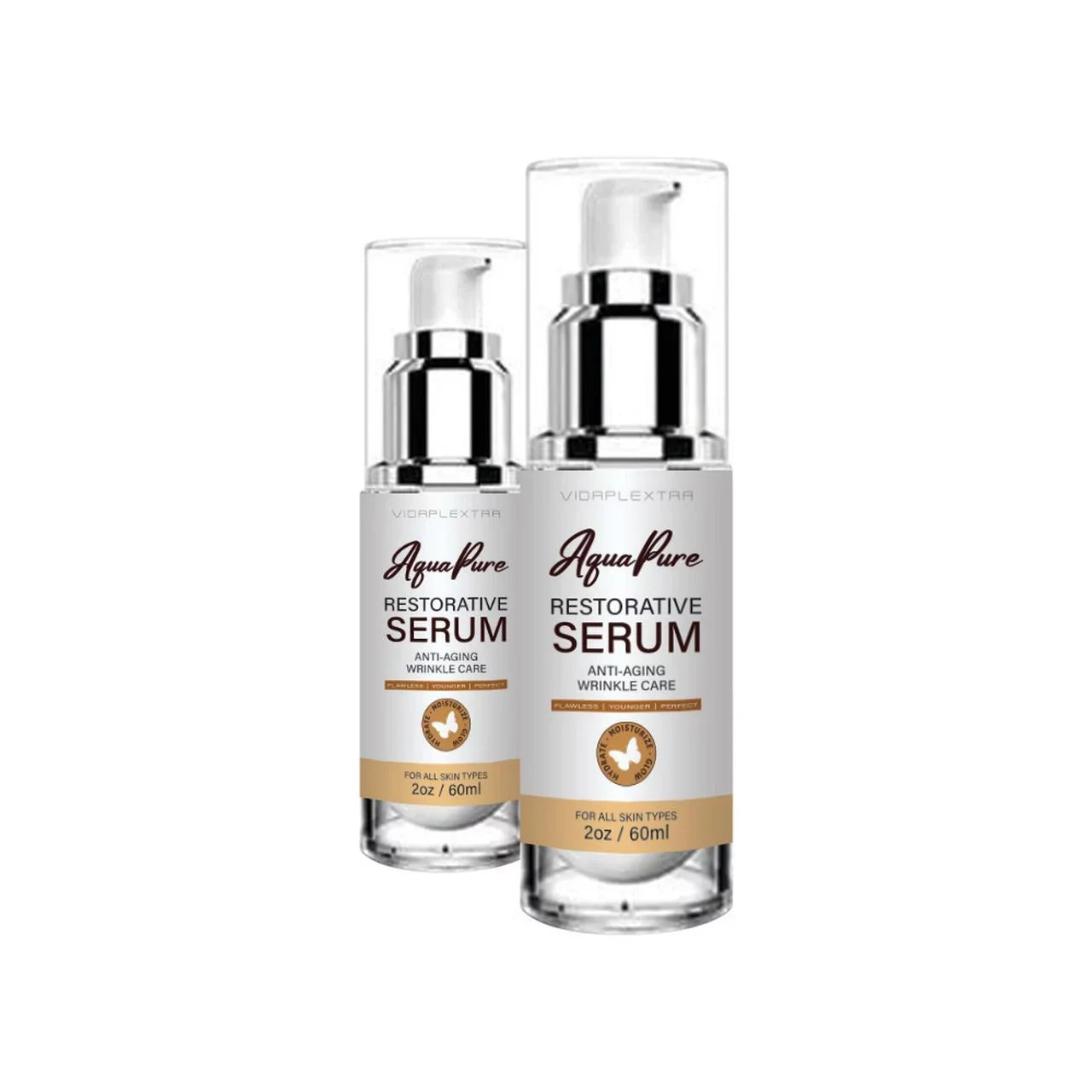 (2 Skincare Serum Serum Aqua Pure Pack) Pure - Aqua