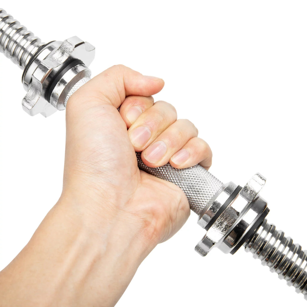 Dumbbell 35cm,Hex Length Strength Gym for Collar nut SAYFUT Weight Barbell Dumbbell Training, Dumbbell Set Handles Spinlock 13.77''/ Chrome Barbells Bars Bars Lifting