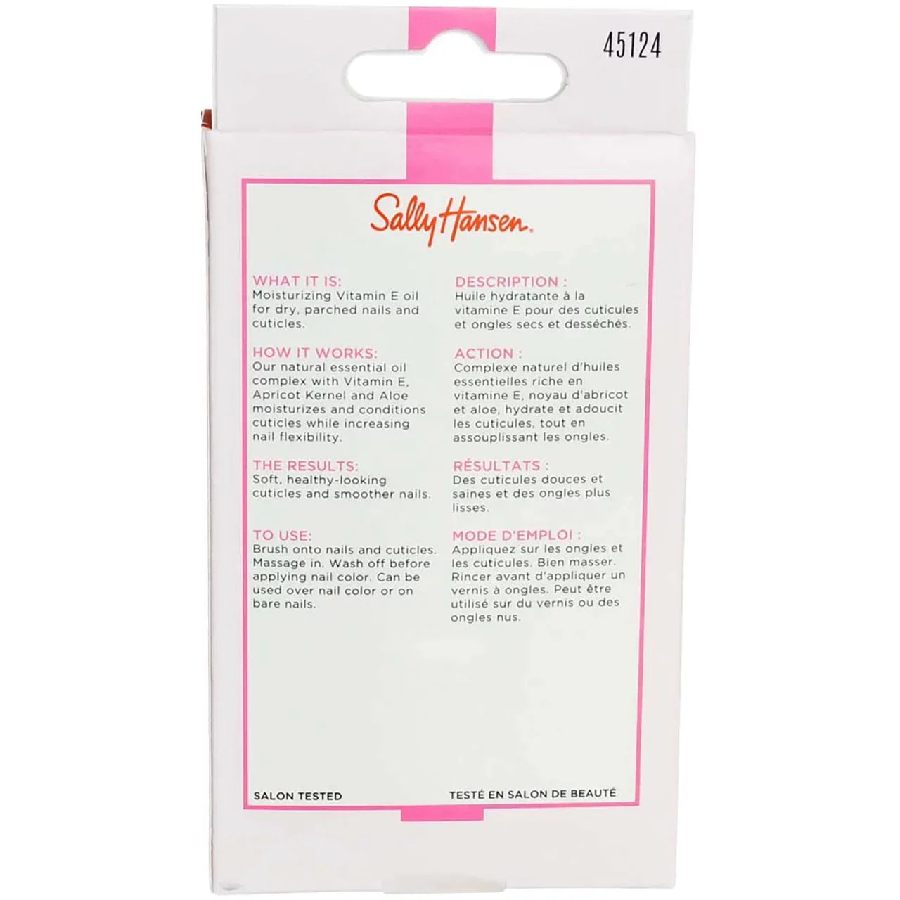 Hansen Oil Sally 4 Cuticle Nail E Vitamin Pack & oz - 0.45