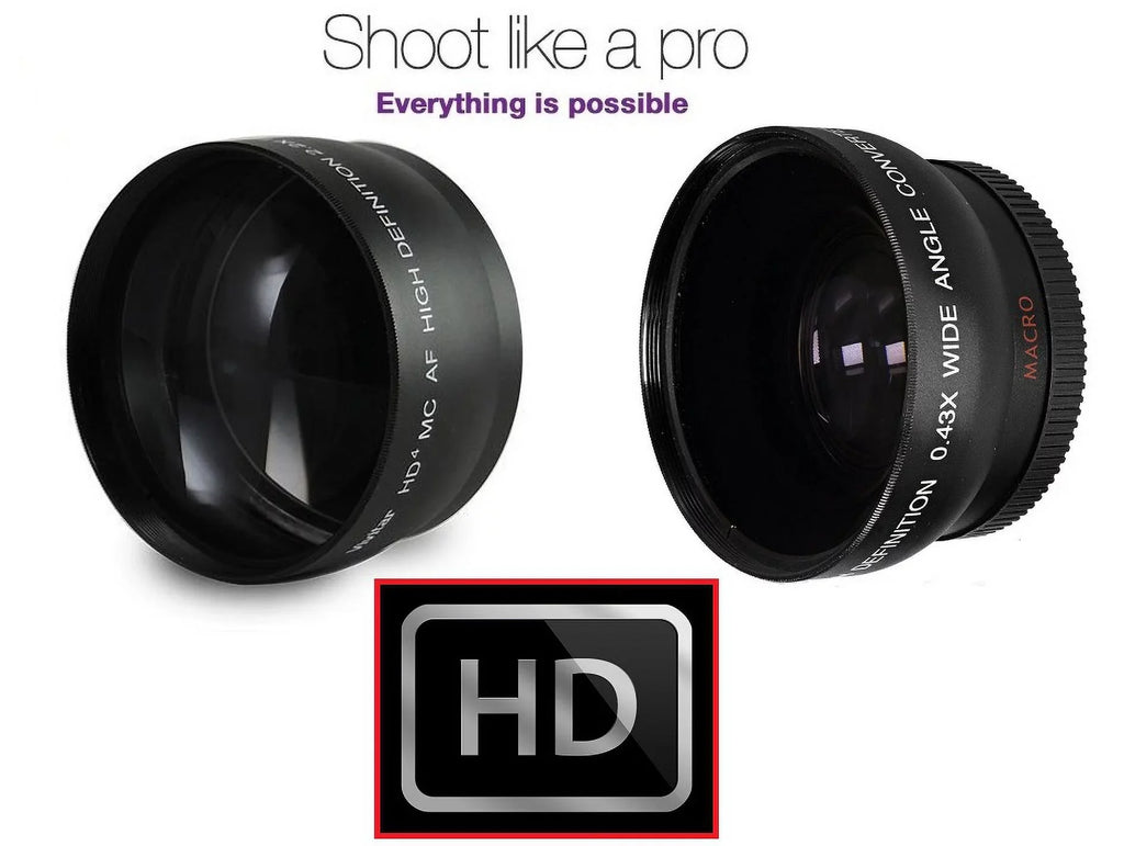 WIDE LENS NEXC3 HD NEX C3 SET Compatible) TELEPHOTO ANGLE (49mm & NEX-C3 FOR