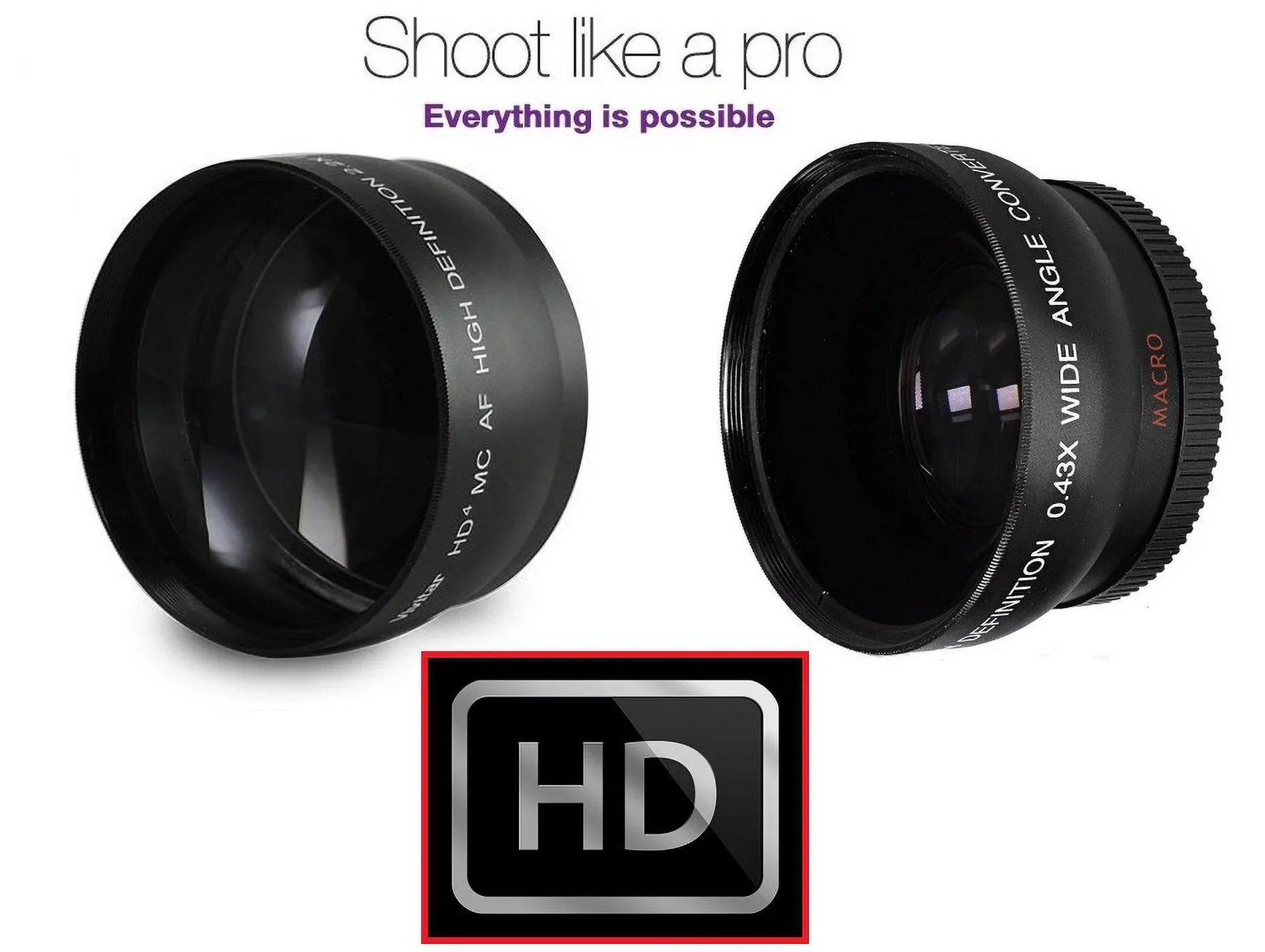 WIDE LENS NEXC3 HD NEX C3 SET Compatible) TELEPHOTO ANGLE (49mm & NEX-C3 FOR