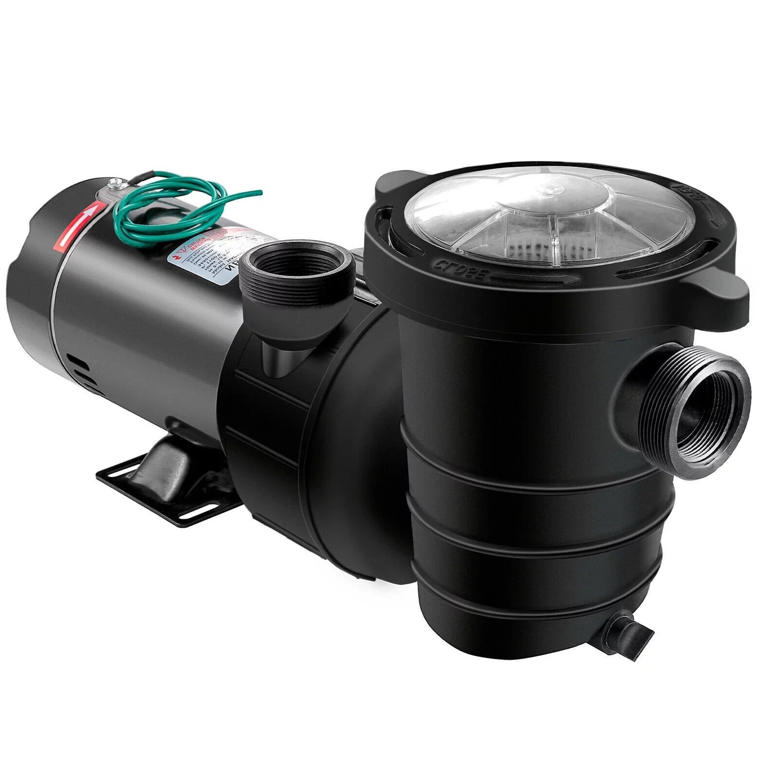 W 1.5HP Pump Ground 1100 92GPM Above Swimming 3450rpm SPA Pool Filter w/Strainer