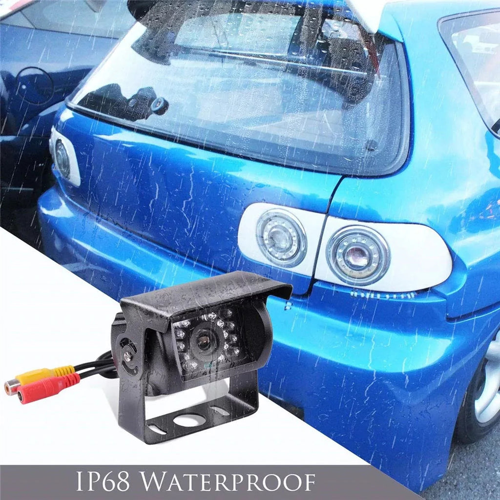feet with Night RV Vision+32 Van cable IR 12V/24V Bus TFT parking camera Car Car for LCD Truck LED system 18 7inch Monitor reverse
