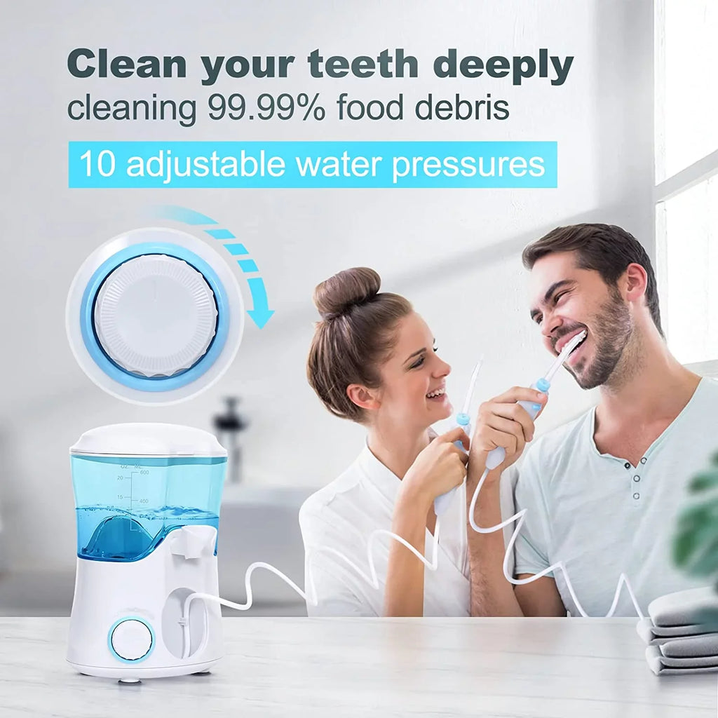 Cleaner liquid Adjustable 7 Multifunctional Teeth for Flosser Pressure Homgeek Dental liquid 10 Braces Tips White Teeth with