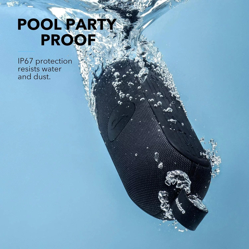 | Icon+ IP67 12-Hour | Playtime Speaker A3123Z11 by Waterproof | Black | Anker- Soundcore Portable