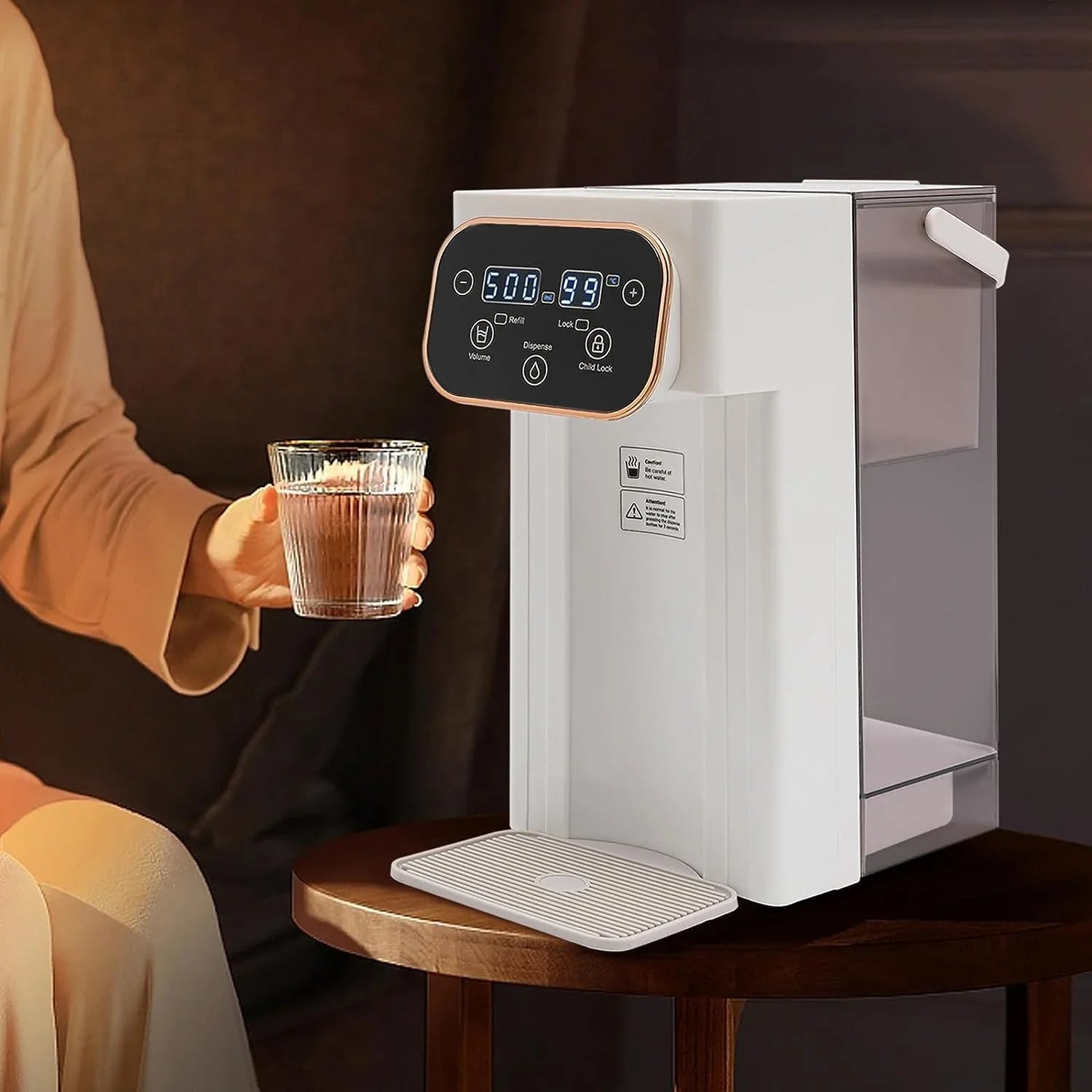 High With Setting Lock Hot Dispenser Volume 12 liquid Temp MIDUO 8 & Safety Instant Filter Temperatures