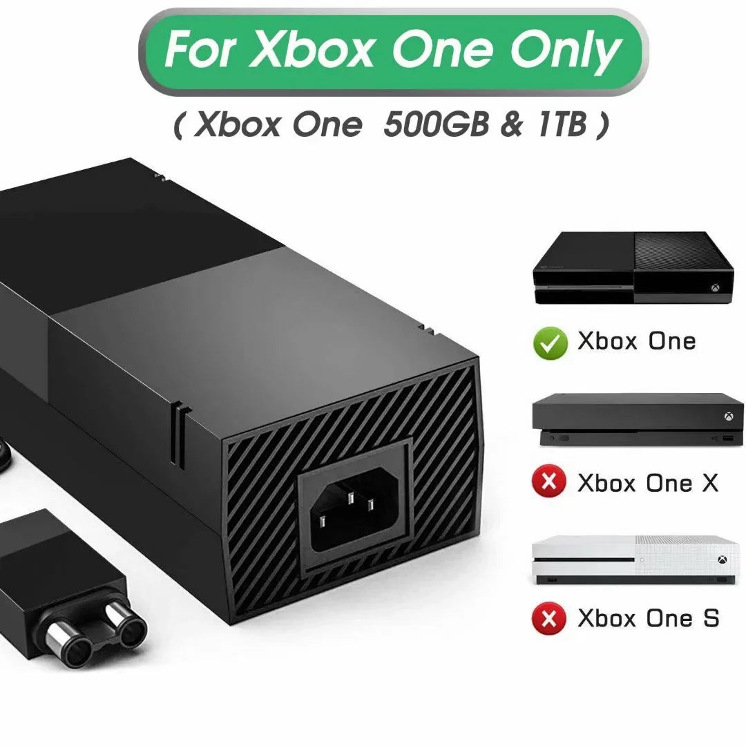 12V Brick Fit - 10.83A One 16.5A Also Video 17.9A Xbox Power Game Replacement 12V Supply Console