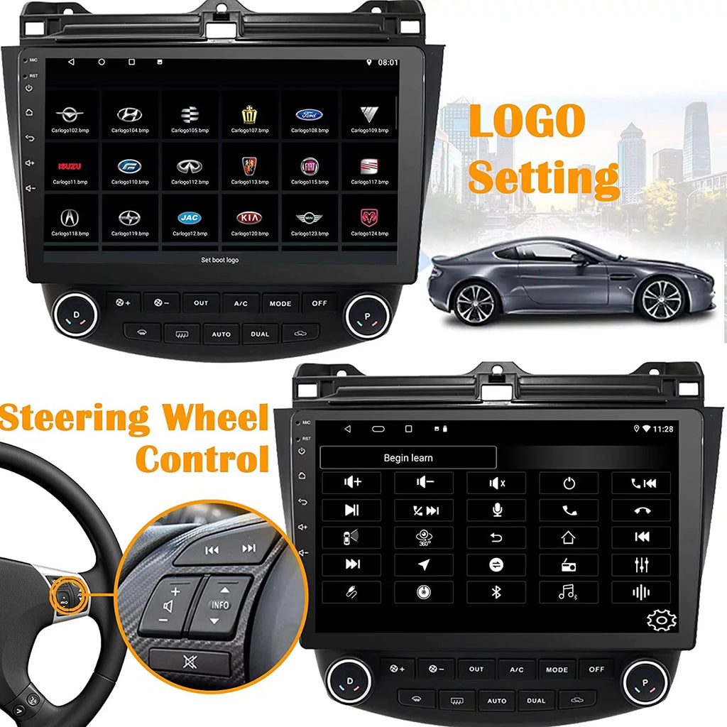 for 10 2006 Binize Auto 2005 2004 Accord Inch 7th Honda 2007 Android10 Car Stereo CarPlay&Android Featuring 2003